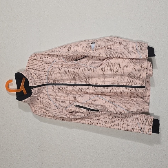 lululemon athletica Jackets & Blazers - Lululemon Runaway Jacket Speckle Dot Parfait Pink Black Womens Size 4